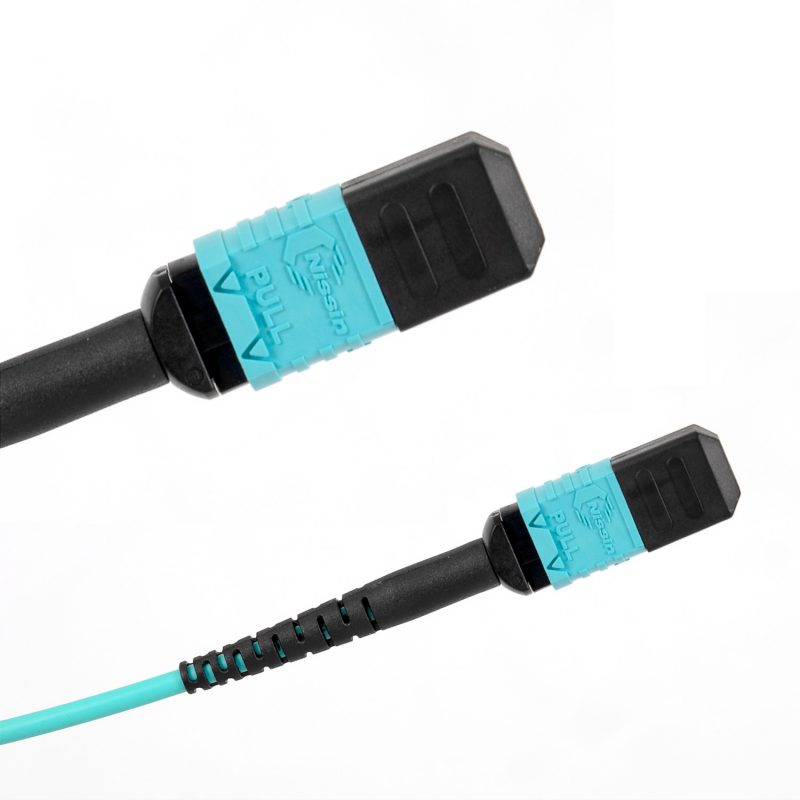 MPO to MPO OM3 Female，8 Fiber Optical Fiber Cable Type B - Image 4