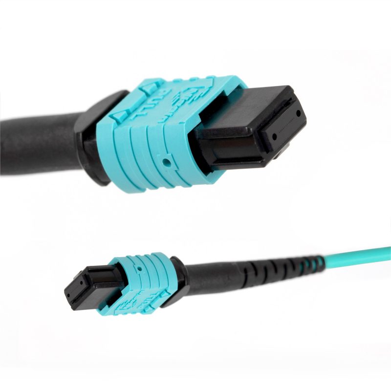 MPO to MPO OM3 Female，8 Fiber Optical Fiber Cable Type B - Image 5