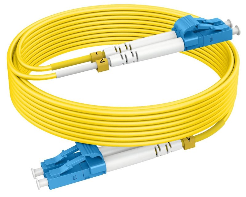 LC/UPC to LC/UPC Singlemode Duplex Optical Fiber Patch Cord